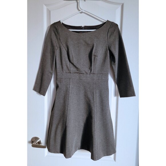 J. Crew Grey Fit-and-Flare Boatneck Dress (2P) - Picture 7 of 13